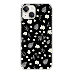Чехлы с тематикой "ЦВЕТЫ" на Tecno Spark Go 1 (цветение на чорном)