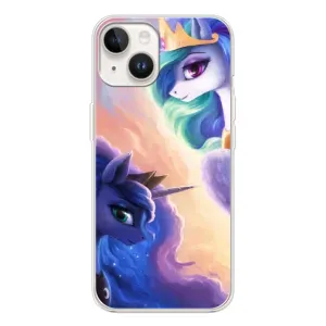 Чехол Unicorn на Tecno Spark Go 1 (Единорожки на тучках)