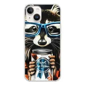 Силіконовий Чохол з Энотами на Tecno Spark Go 1 (Єнот в окулярах)