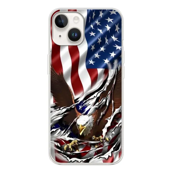 Чехол с рисунком «Флаг USA» для TECNO Spark Go 1 Чехол с рисунком «Флаг USA» для TECNO Spark Go 1
