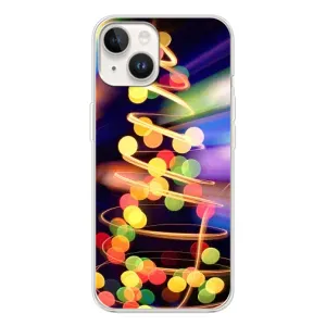 Чохол новорічна ялинка на Tecno Spark Go 1 (Гірлянди)