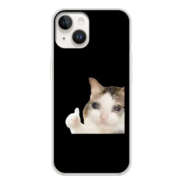 Чехол с рисунком «Кот в слезах» для TECNO Spark Go 1 Чехол с рисунком «Кот в слезах» для TECNO Spark Go 1