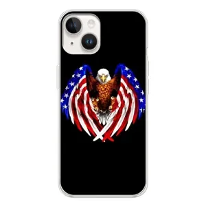 Чехол Флаг USA для Tecno Spark Go 1 (Крылья США)