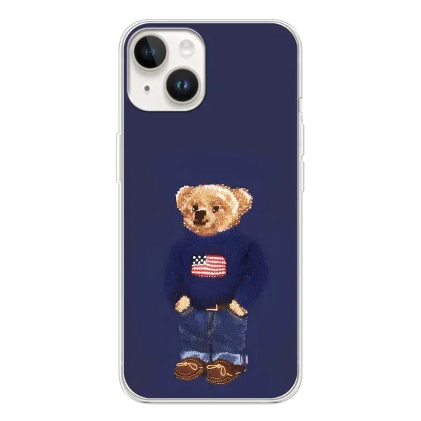 Чехол с рисунком «Мишка USA» для TECNO Spark Go 1
