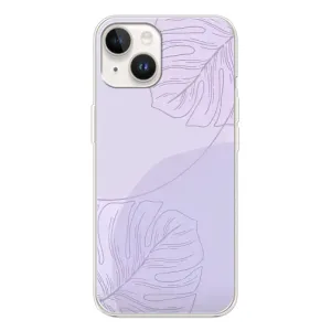 Чохол квітковий дизайн для Tecno Spark Go 1 (Монстера фіолетова)