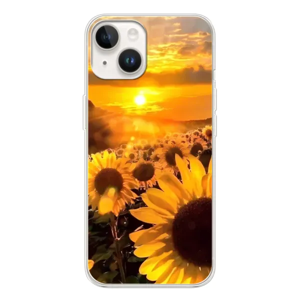 Чехол с рисунком «поле подсолнухов» для TECNO Spark Go 1