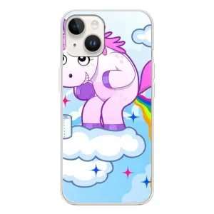 Чехол Unicorn на Tecno Spark Go 1 (Радуга единорожка)