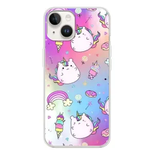 Чехол Unicorn на Tecno Spark Go 1 (Радуга и Единорог)