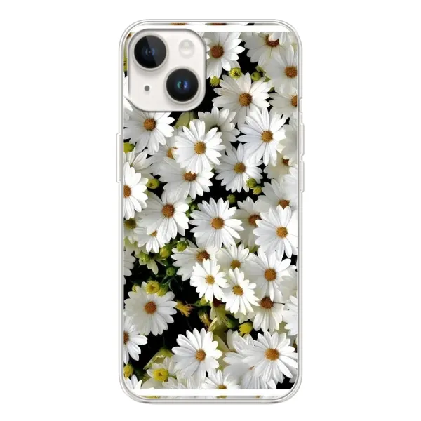 Чехол с рисунком «Рамка в ромашках» для TECNO Spark Go 1