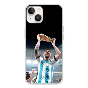 Чехлы Лео Месси Аргентина для Tecno Spark Go 1 (Счастливый Месси)