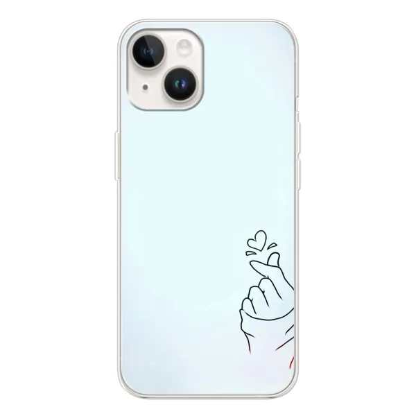 Чехол с рисунком «Сердце на голубом» для TECNO Spark Go 1