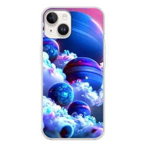 Чехлы КОСМОС для Tecno Spark Go 1 (Синие планеты)