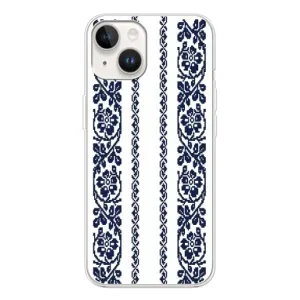 Силиконовый Чехол на Tecno Spark Go 1 с картинкой Вышиванки (Синяя вышиванка)