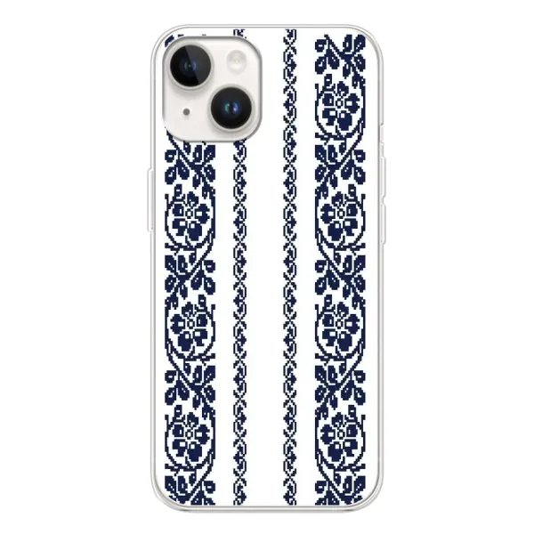 Чехол с рисунком «Синяя вышиванка» для TECNO Spark Go 1 Чехол с рисунком «Синяя вышиванка» для TECNO Spark Go 1