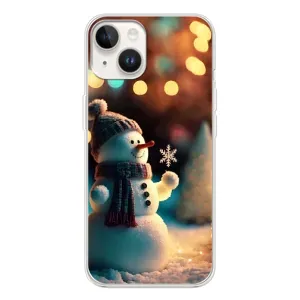 Чехлы на Новый Год Tecno Spark Go 1 (Снеговик праздничный)