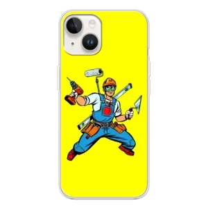 Силиконовый бампер (Работники) на Tecno Spark Go 1 (Строитель)