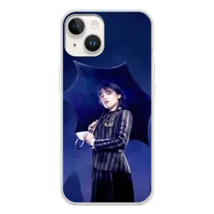 Чохол з картинкою Венсдей на Tecno Spark Go 1 (Венсдей з парасолькою)
