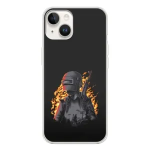 Чохол з картинкою "Герой Pubg" на Tecno Spark Go 1 (В полум'ї)