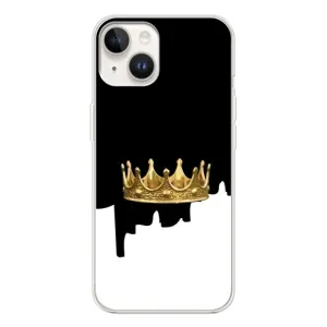 Чехол (Корона на чёрном фоне) для Спарк Гоу 1 (Золотая корона)