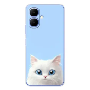 Чехол на тематику: Коты для TECNO Spark Go 2 (Белый кот)