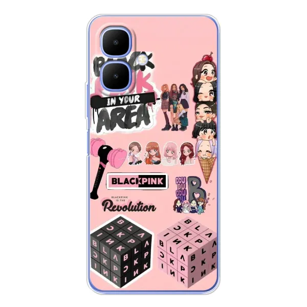 Чехол с рисунком «BLACK PINK коллаж» для TECNO Spark Go 2 Чехол с рисунком «BLACK PINK коллаж» для TECNO Spark Go 2