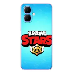 Силиконовый Чехол на Tecno Spark Go 2 с картинкой Brawl Stars