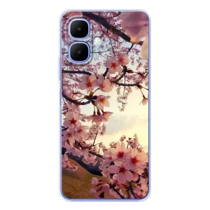 Чехол с принтом САКУРЫ на Tecno Spark Go 2 (Цветущая сакура)