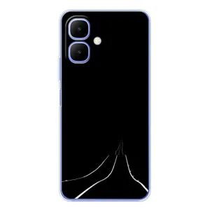 Чехол с картинками на черном фоне для Tecno Spark Go 2 (Дорога)