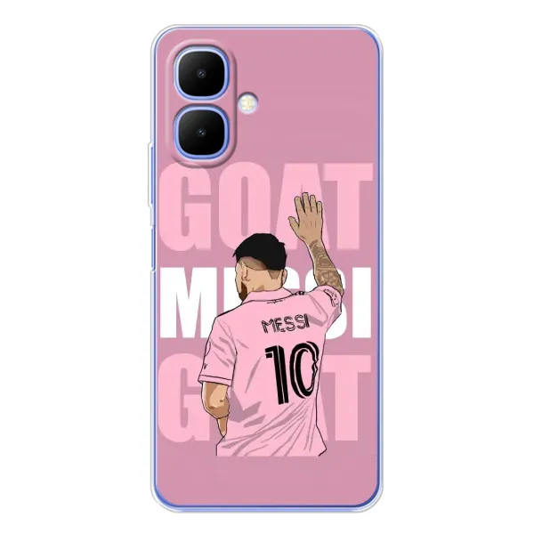 Чехол с рисунком «GOAT MESSI» для TECNO Spark Go 2 Чехол с рисунком «GOAT MESSI» для TECNO Spark Go 2