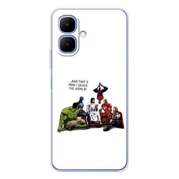 Чехол с рисунком «Иисус супергерой» для TECNO Spark Go 2 Чехол с рисунком «Иисус супергерой» для TECNO Spark Go 2