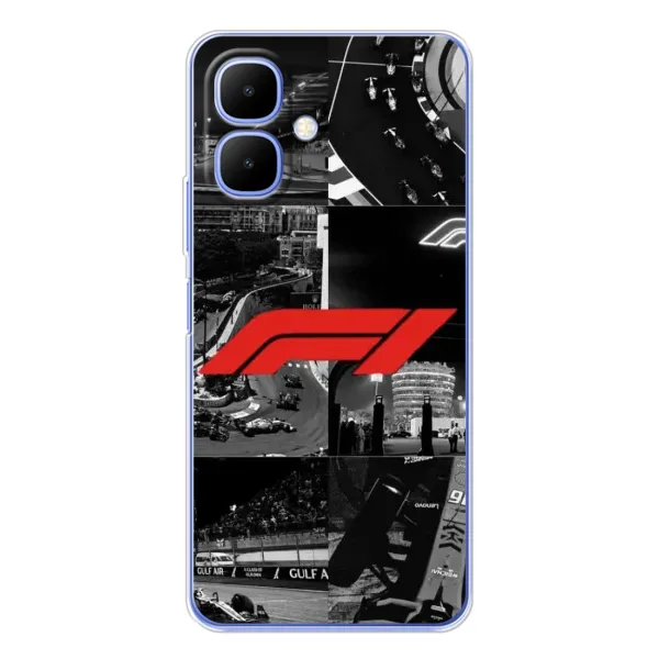 Чехол с рисунком «Коллаж Формула 1» для TECNO Spark Go 2 Чехол с рисунком «Коллаж Формула 1» для TECNO Spark Go 2