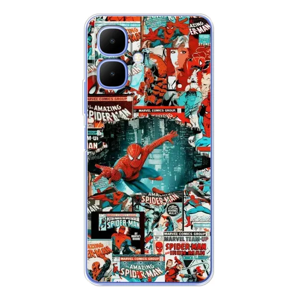 Чехол с рисунком «Комиксы Человек Паук» для TECNO Spark Go 2 Чехол с рисунком «Комиксы Человек Паук» для TECNO Spark Go 2
