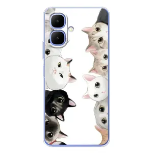 Силиконовый чехол с котиком для Tecno Spark Go 2 (Коты)
