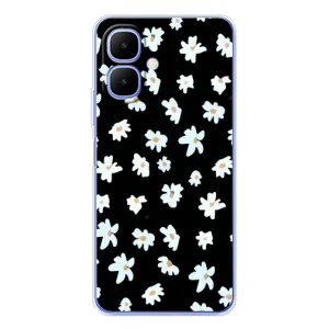 Чехол с ромашками на Tecno Spark Go 2 (Маленькие ромашки)