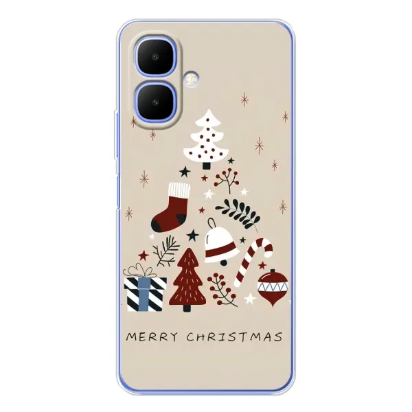 Чехол с рисунком «Merry Christmas» для TECNO Spark Go 2 Чехол с рисунком «Merry Christmas» для TECNO Spark Go 2