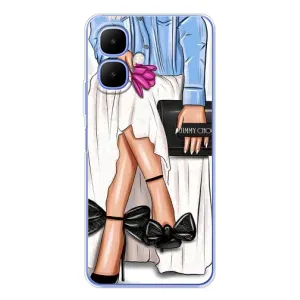 Силіконовый Чохол на Tecno Spark Go 2 з картинкой Модных девушек (Мода)