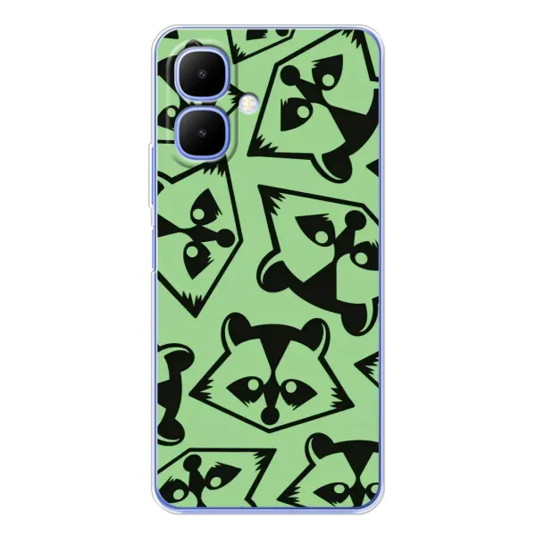 Чехол с рисунком «Мордочки Енота» для TECNO Spark Go 2 Чехол с рисунком «Мордочки Енота» для TECNO Spark Go 2