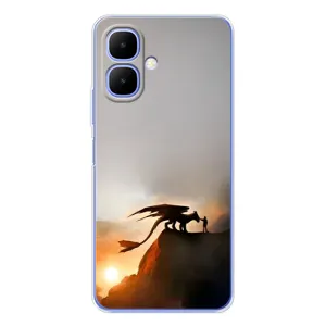 Чехол дракон Беззубик для Tecno Spark Go 2 (Мультиик Беззубик)