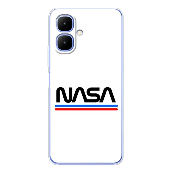 Чехол с рисунком «NASA на белом фоне» для TECNO Spark Go 2 Чехол с рисунком «NASA на белом фоне» для TECNO Spark Go 2
