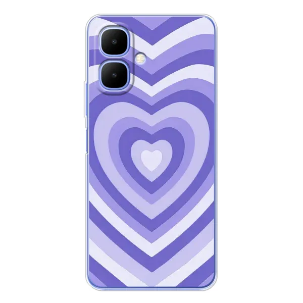 Чехол с рисунком «Сердце фиолет» для TECNO Spark Go 2 Чехол с рисунком «Сердце фиолет» для TECNO Spark Go 2