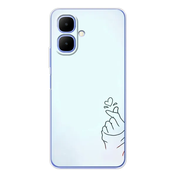 Чехол с рисунком «Сердце на голубом» для TECNO Spark Go 2 Чехол с рисунком «Сердце на голубом» для TECNO Spark Go 2