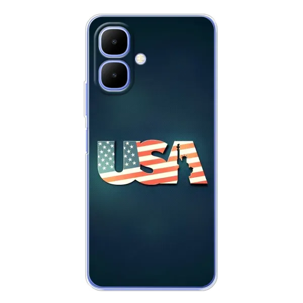 Чехол с рисунком «USA» для TECNO Spark Go 2 Чехол с рисунком «USA» для TECNO Spark Go 2
