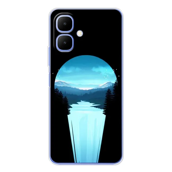 Чехол с рисунком «Синий Водопад» для TECNO Spark Go 2 Чехол с рисунком «Синий Водопад» для TECNO Spark Go 2