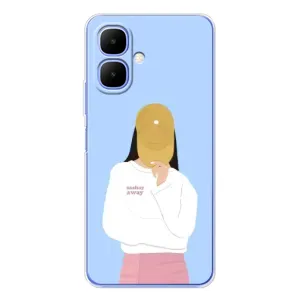 Силіконовый Чохол на Tecno Spark Go 2 з картинкой Модных девушек (Жовта кепка)