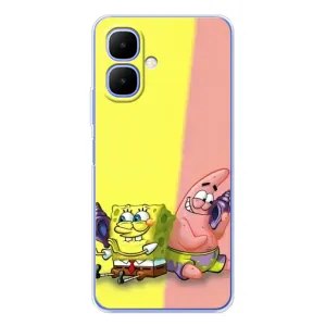 Чехлы с Патриком на Tecno Spark Go 2 (Звонок)