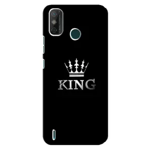 Чехол (Корона на чёрном фоне) для Техно Спарк ГО (2020) (KING)