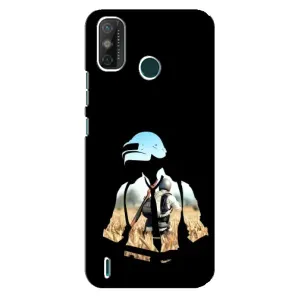 Силиконовый чехол с картинкой "Герой Pubg" на TECNO Spark GO (2020) (Пубг мен)