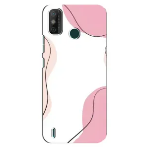 Чехол цветочный дизайн для TECNO Spark GO (2020) (Розовый фон)