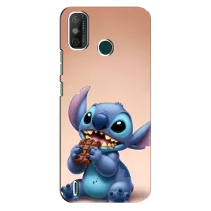 Чохол з малюнком Стіч для TECNO Spark GO (2020) (Стіч з шоколадом)