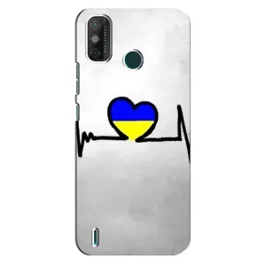 Силиконовый Чехол на TECNO Spark GO (2020) (Я-Украина) (Украинская кардиограмма)